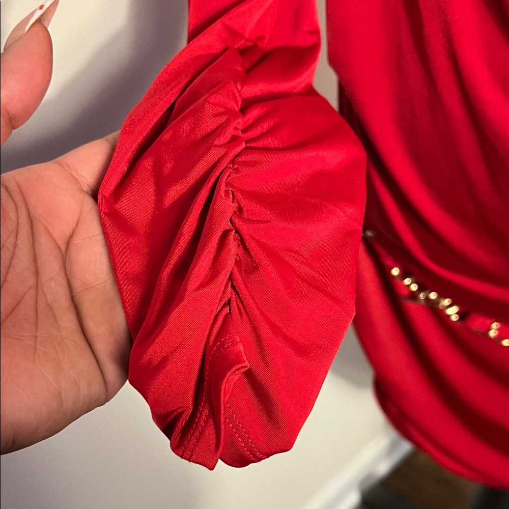 Cache Vibrant Red Dress - Picture 7 of 9